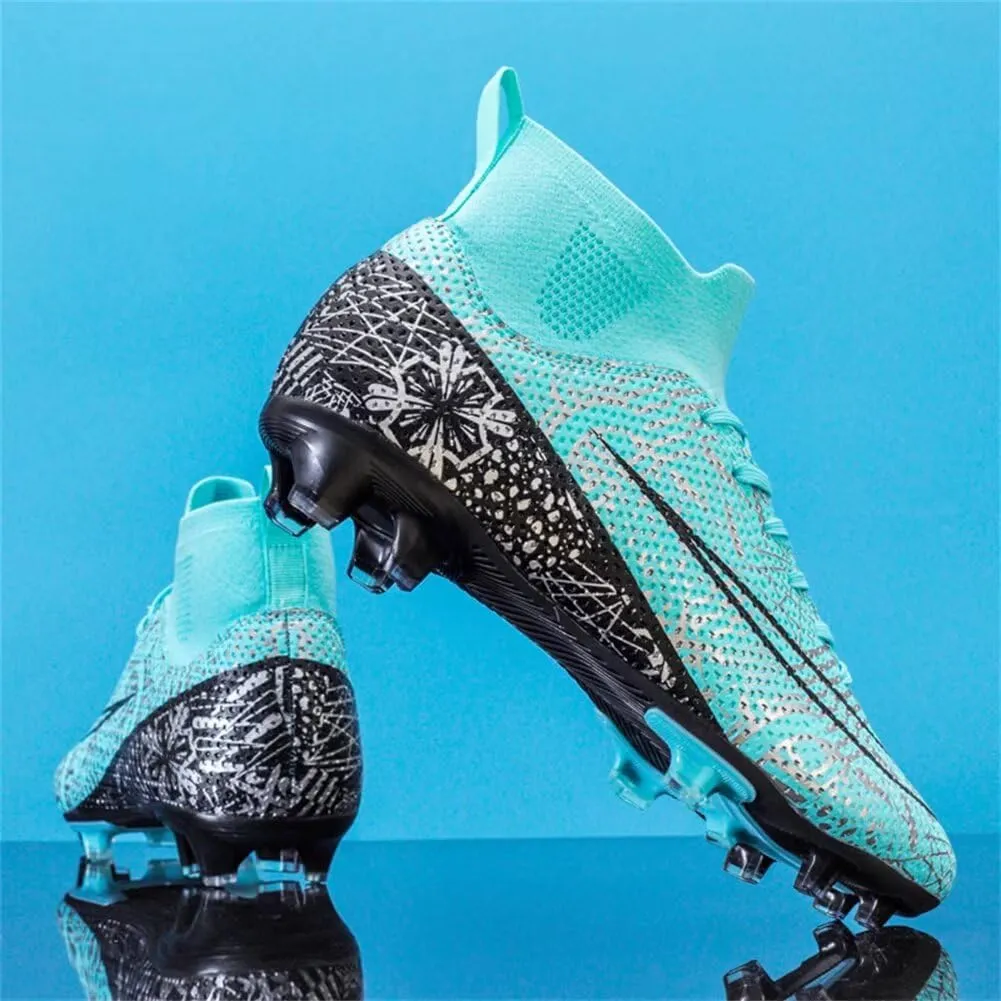 Soccer Cleats for Mens Womens Soccer Shoes High top Outdoor Footall Boots Ankle Professional Training Sneakers