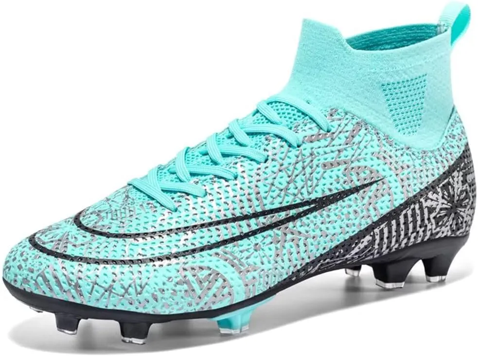 Soccer Cleats for Mens Womens Soccer Shoes High top Outdoor Footall Boots Ankle Professional Training Sneakers