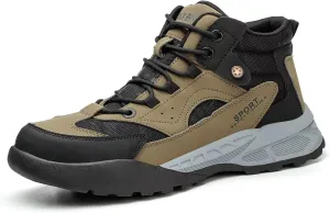 Steel Toe Boots For Men Women Work Boots Waterproof Wide Fit Non Slip Resistant Composite toe Safety Boots Indestructible Safety Shoe Green 44