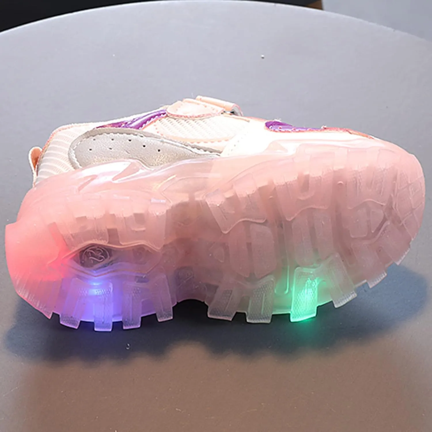 Toddler Baby Sneakers Sport Shoes Kids Baby Girls Boys Sneakers Bling Led Light Luminous Sport Shoes
