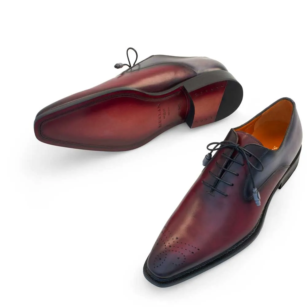 Two-Tone Plain Toe Lace Up