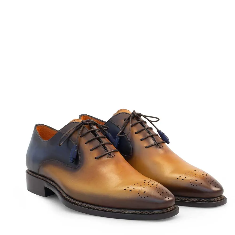 Two-Tone Plain Toe Lace Up