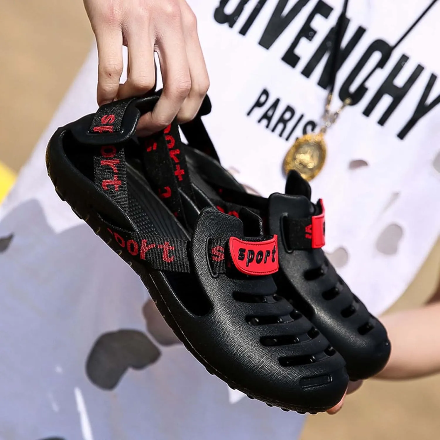 Water shoes men summer fast drying swimming beach water shoes water sports diving hiking sailing travel breathable comfortable asual fashionable anti slipwear-resistant