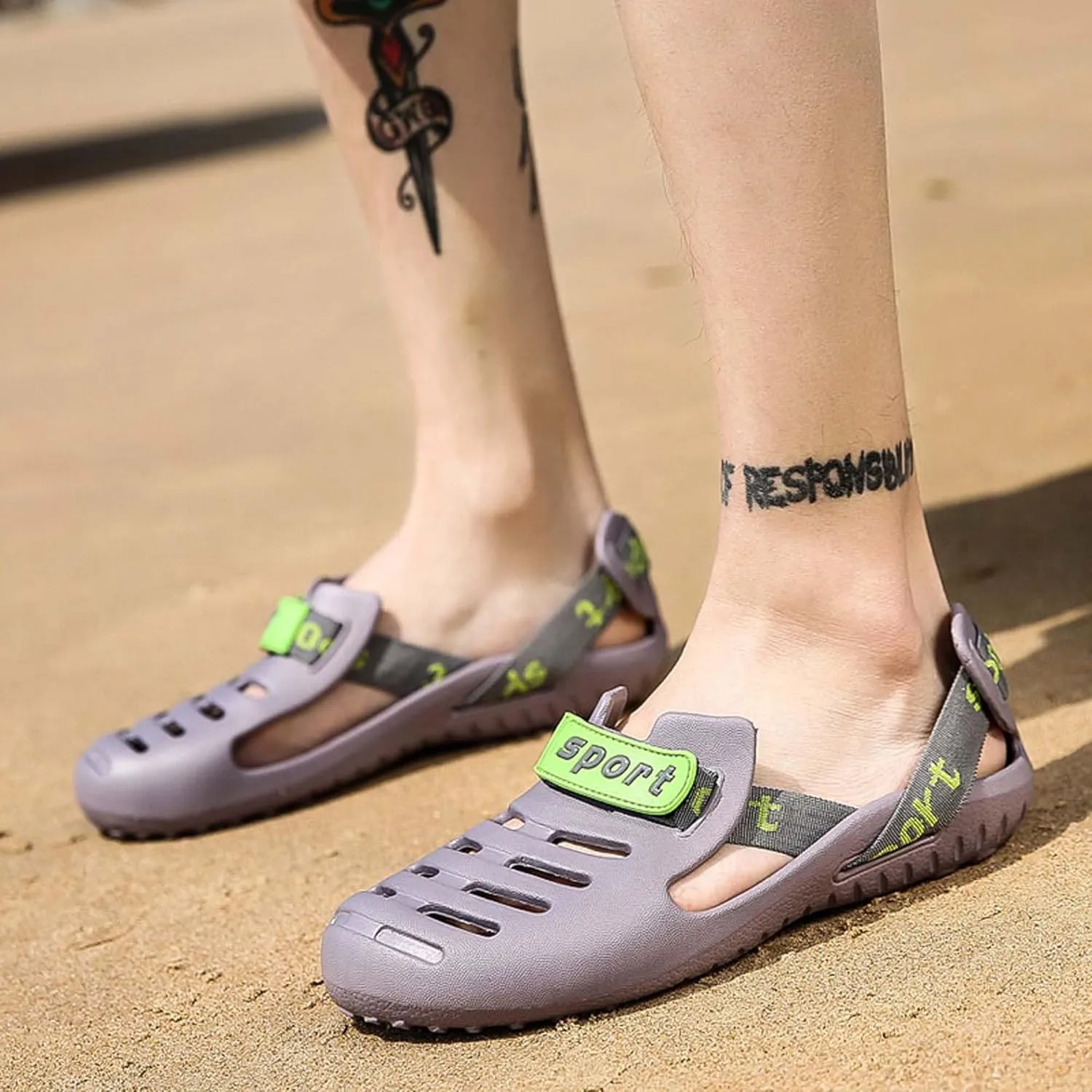 Water shoes men summer fast drying swimming beach water shoes water sports diving hiking sailing travel breathable comfortable asual fashionable anti slipwear-resistant