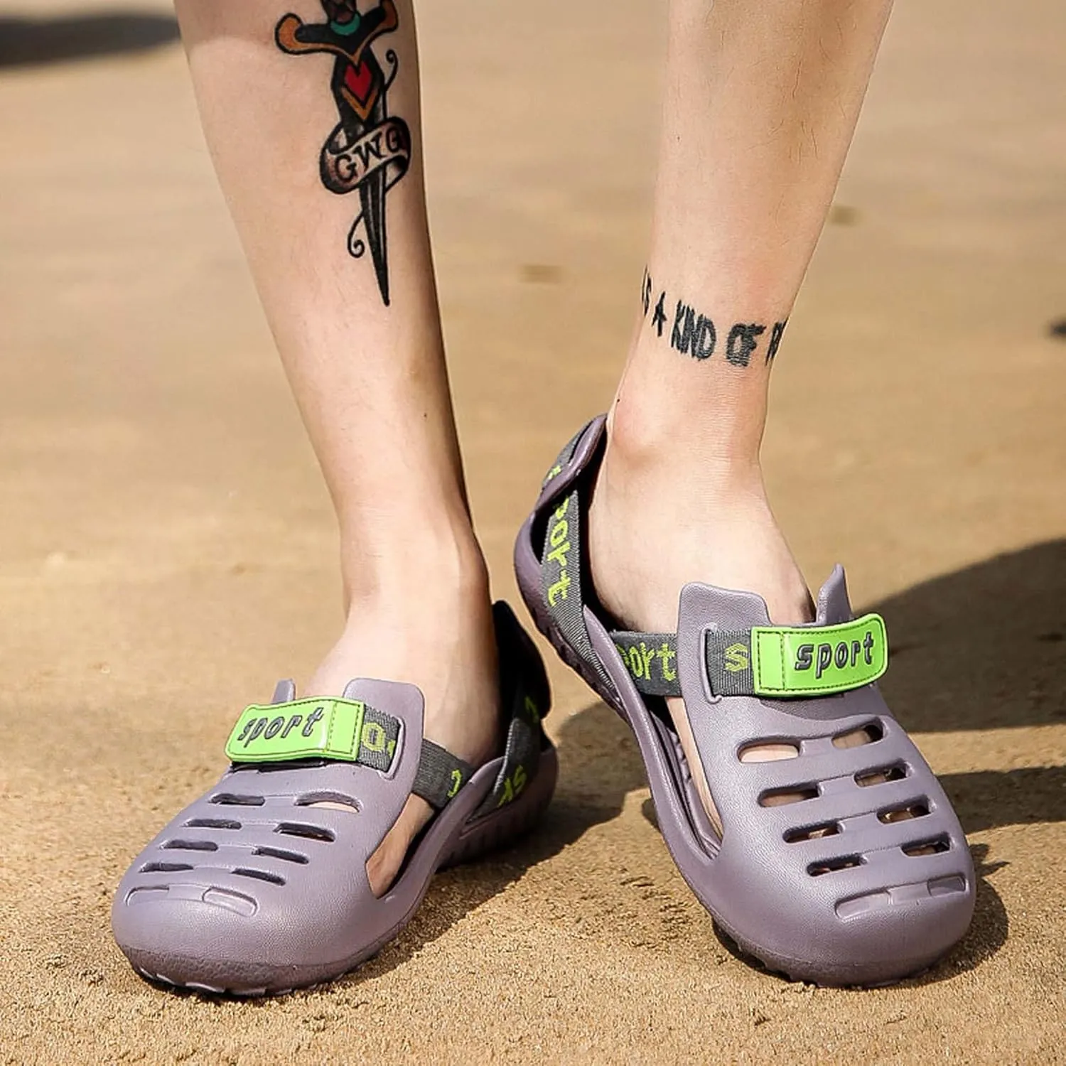 Water shoes men summer fast drying swimming beach water shoes water sports diving hiking sailing travel breathable comfortable asual fashionable anti slipwear-resistant