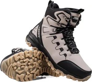 Waterproof Winter Boots,Fashion Breathable High Top Winter Hiking Boots Men,Lightweight Comfortable Cold-Weather Warm Mens Snow Boots,Rubber Sole