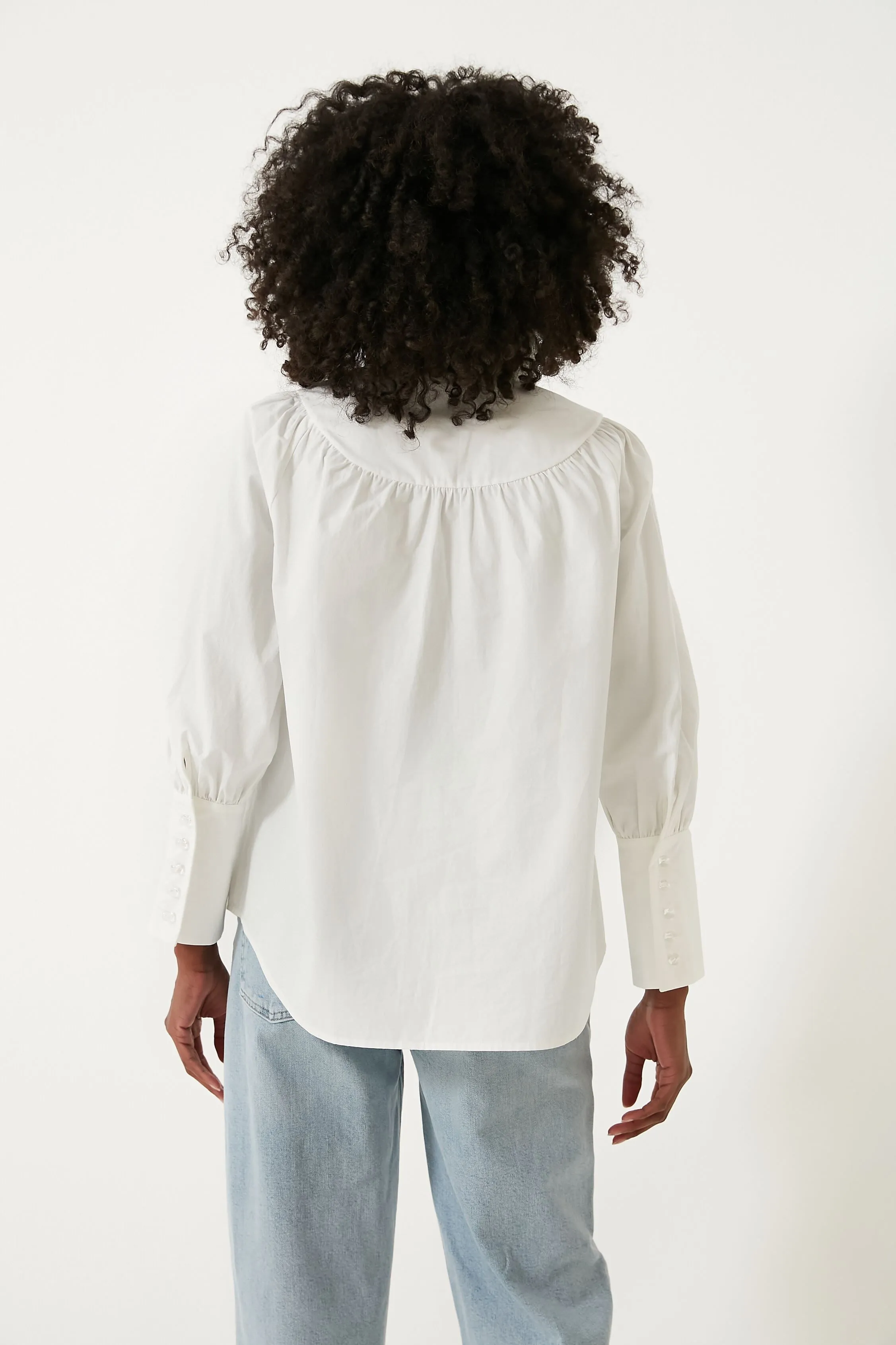 White Poplin Corrigan Blouse