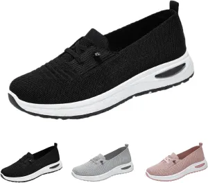 Women Comfy Orthopedic Walking Shoes, 2025 New Wide Width Orthopedic Shoes Non Slip Lightweight Breathable Slip On Arch Support Non-Slip Diabetic Sneakers