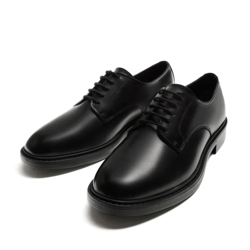 ZARA Lace Up Oxford 2402-420-800-BLK
